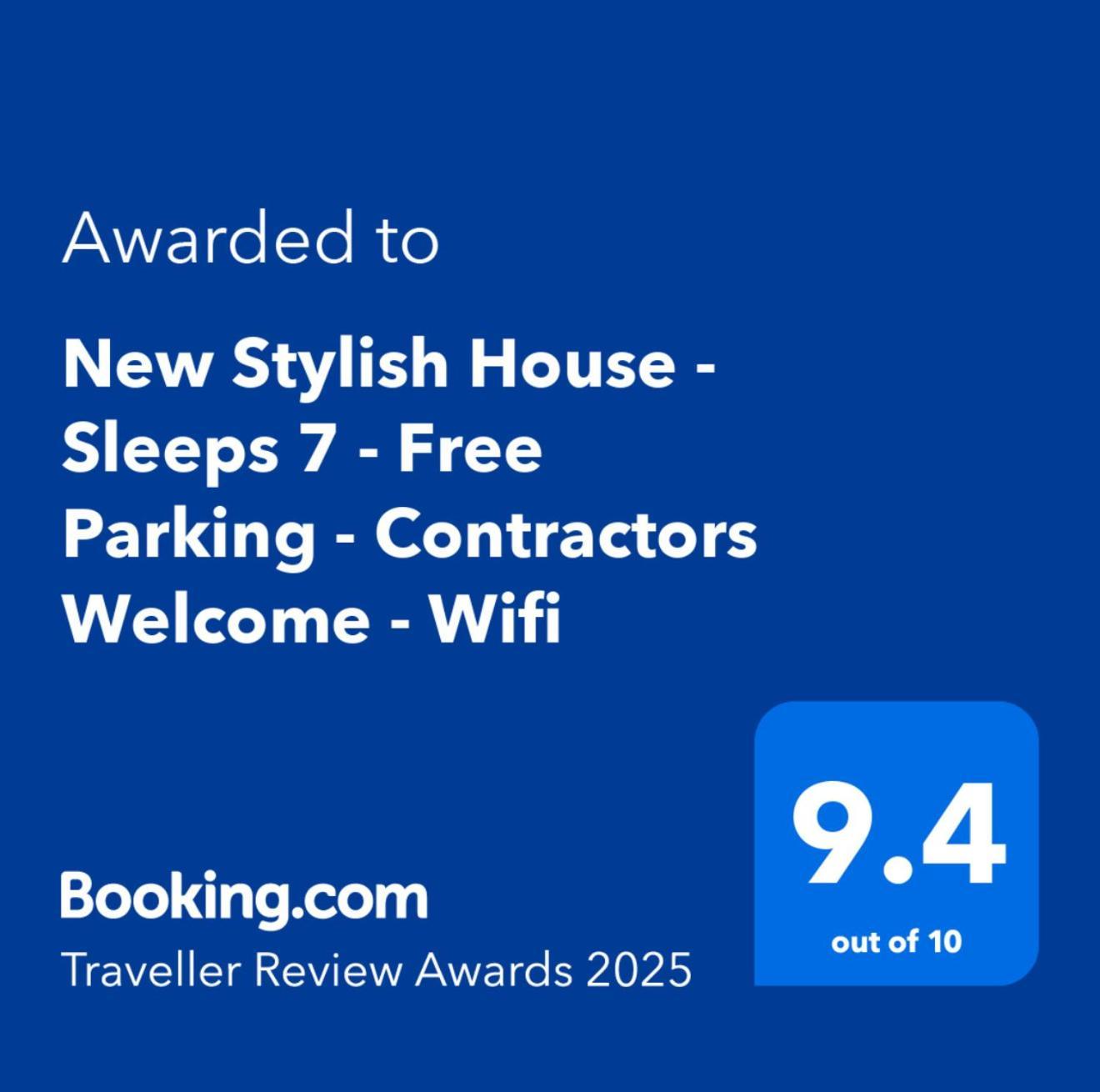 Hébergement de vacances New Stylish House - Sleeps 7 - Free Parking - Contractors Welcome - Wifi
